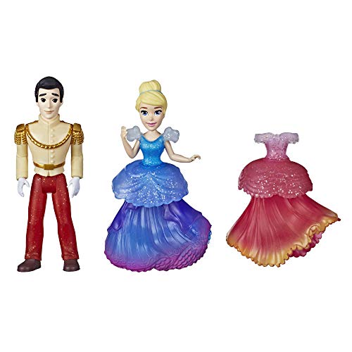 Disney Princess - Cenerentola E Principe Azzurro (Piccola Bambola Collezionabile, Small Doll Royal Clips)
