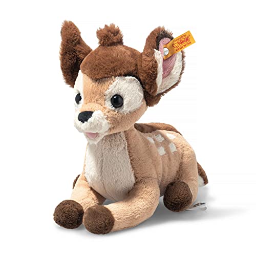 Steiff 024689 Soft Cuddly Friends Disney Originals Bambi, Peluche Multicolore, 21 Cm