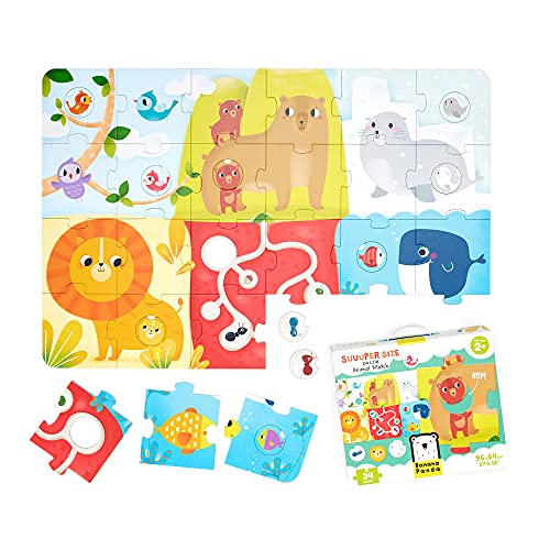 Banana Panda Suuuper Size Puzzle Animal Match – Puzzle Gigante & Attività Per Bambini A Partire Dai 2 Anni Di Età – Puzzle Gigantesco Per Bambini, 1 S