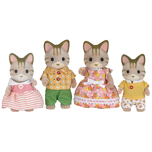 Sylvanian Families - 5180 - Famiglia Gatto Striato