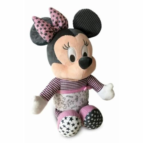 Clementoni Disney Baby Minnie, Peluche Interattivo Baby Minnie, Luci E Melodie, 100% Lavabile, 6 Mesi+, 17395