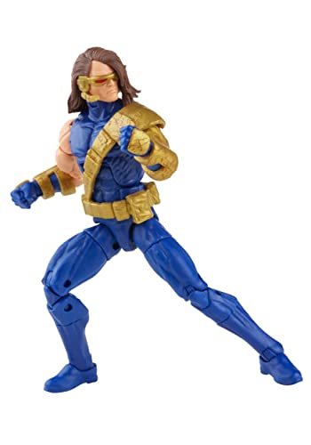 Marvel- Hasbro Legends Series, Action Giocattolo Di Ciclope Scala Da 15 Cm, Design Eccezionale, 1 Personaggio E 1 Elemento Build-A-Figure, Multicolore