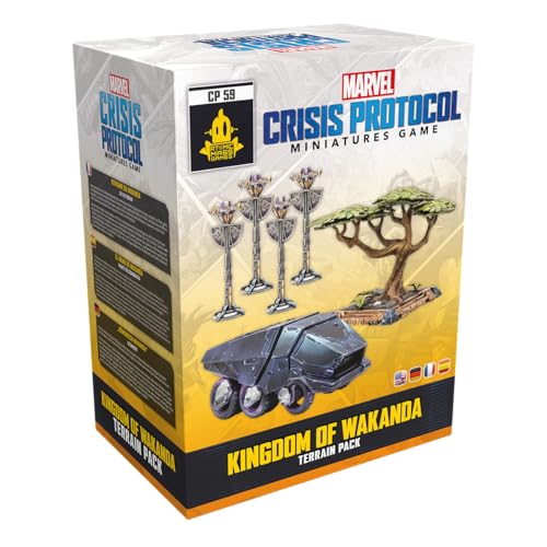 Atomic Mass Games | Marvel: Crisis Protocol – Regno Di Wakanda | Espansione Del Desktop | Tabletop | 2 Giocatori | Dai 14+ Anni | 90-120 Minuti | Tede