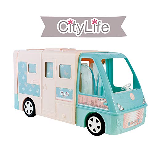 City Life - Camper Xl Giocattolo Per Bambine Con Accessori (No Fashion Doll)