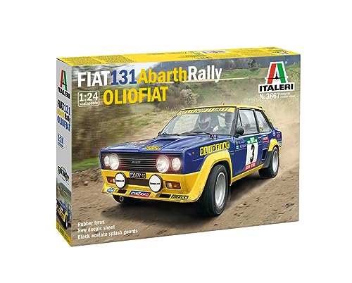 Italeri 3667 1:24 Fiat 131 Abarth Rally Olio Fiat - Modellismo, Kit Da Costruzione, Modellismo Da Pavimento, Artigianato, Hobby, Incollaggio, Kit In P