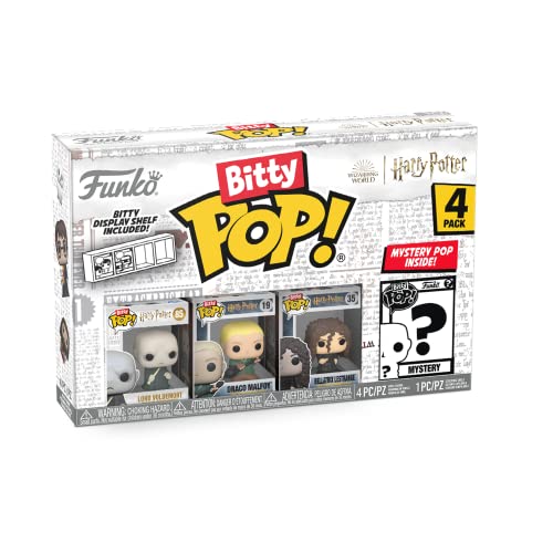 Funko Bitty Pop! Harry Potter - Lord Voldemort™, Draco Malfoy™ (Quidditch™), Bellatrix Lestrange™ E Una Mini Figura Misteriosa A Sorpresa - 0.9 Inch (