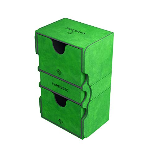 Asmodee Gamegenic Ggs20029Ml Stronghold 200-Card Convertible Deck Box, Green