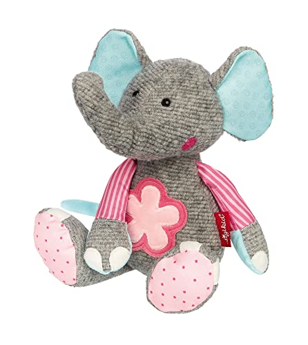 Sigikid 42851, Peluche Patchwork Sweety, Multicolore/Coniglietto