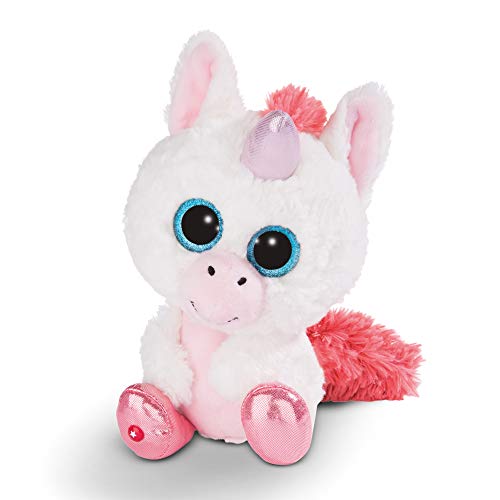Nici- Glubschis Unicorno Milky-Fee Peluche, Colore Bianco, 25 Cm, 45571