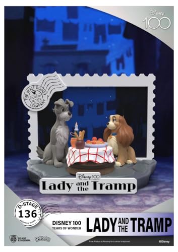 Beast Kingdom - Disney 100 Years - Ds-136 Lady And The Tramp D-Stage 6 Statue