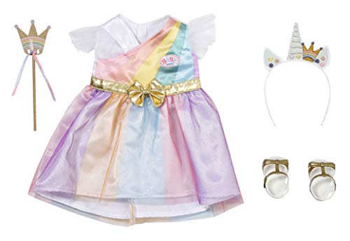 Baby Born Fantasy Deluxe Completino Da Principessa 43Cm - Per Mani Piccole - Promuove L'Empatia E Le Abilità Sociali - Età: 3+ Anni - Include Vestito,