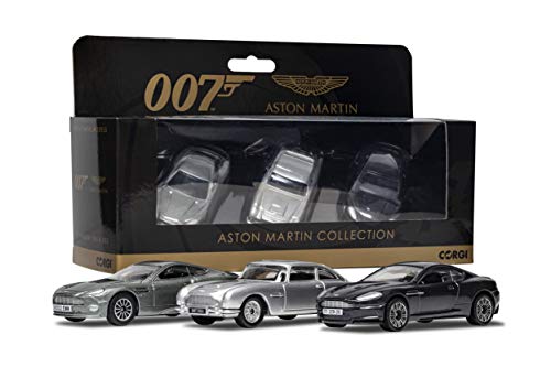 Corgi - Macchine Da Collezione, Serie Di Aston Martin Modello James Bond Ty99284 (V12 Vanquish, Db5, Dbs)