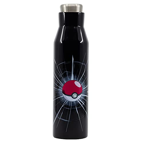 Bottiglia D'Acqua In Acciaio Inossidabile - Borrace Termica Diabolo - 580 Ml Pokemon