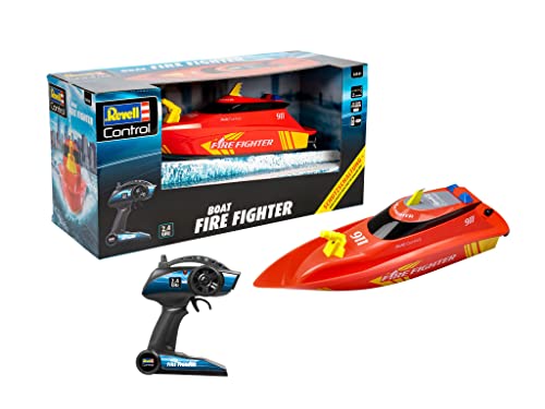 Revell 24141 Rc Boat Fire Fighter-Lunghezza 47,5 Cm Heart