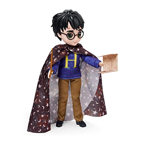 Wizarding World Harry Potter, Set Regalo Bambola Harry Potter Da 20,3 Cm Con Mantello Dell'Invisibilità E 5 Accessori Per Bambola, Giocattoli Per Bamb