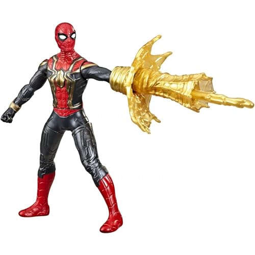 Hasbro Spider-Man - Spider-Man Deluxe Con Aracno-Giro , Action Figure Deluxe Da 15 Cm, Ispirata Al Film Di Spider-Man "No Way Home", Per Bambini Dai 4