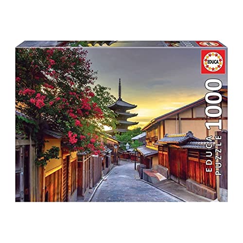 Educa - Puzzle Da 1000 Pezzi Per Adulti | Pagoda Yasaka, Kyoto, Giappone. Dimensioni: 48 X 68 Cm. Include La Colla Del Fix Puzzle A Partire Dai 14 Ann