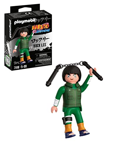 Playmobil Naruto 71118 Rock Lee Per Grandi E Piccoli Appassionati Di Manga E Anime, Con Dettagliati Accessori, Set Da 9 Pezzi, Dai 5 Anni In Su