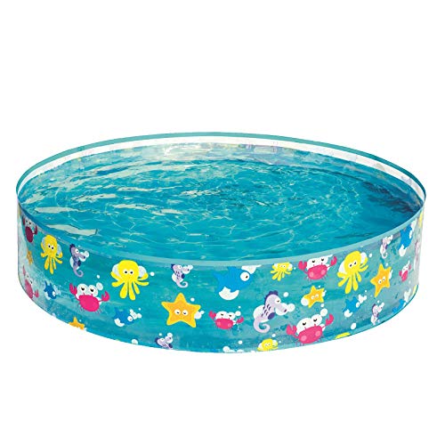 Bestway 55028 Piscinetta Rigida Per Bambini Fantasia Marina, 2 Anni+