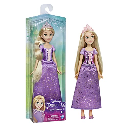 Disney Princess Royal Shimmer - Bambola Di Rapunzel, Fashion Doll Con Gonna E Accessori Moda, Giocattolo Per Bambini Dai 3 Anni In Su