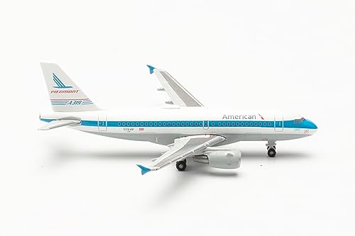 Herpa Modello Di Aereo American Airlines Airbus A319 – N744P Piedmont Pacemaker In Scala 1:500 - Modello Di Aereo, Pezzo Da Collezione, Miniatura Deco