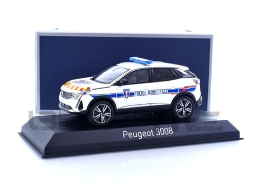 Norev 1/43 473949 Peugeot 3008 Police Municipale - 2023 Diecast Modelcar