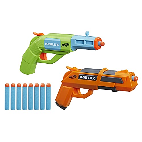 Hasbro Nerf Roblox - Jailbreak Armory, Set Da 2 Blaster E 10 Dardi Nerf Elite, Include Codice Per Sbloccare Un Articolo Virtuale In-Game
