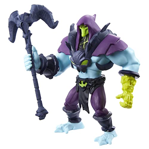 Masters Of The Universe- He-Man And The Masters Of The Universe Personaggio Skeletor Snodato Da Collezione Con Accessorio, Giocattolo Per Bambini 4+ A