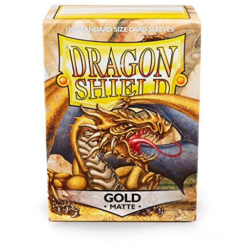 Arcane Tinman Art11006 Sleeves: Dragon Shield Matte Gold Standard, Plastica, 100Pk-Gold, One Size
