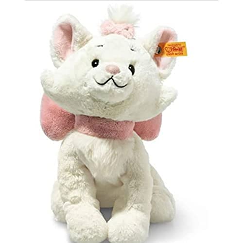 Steiff 24658 - Gatto Marie, 24 Cm, Colore: Bianco/Rosa Disney