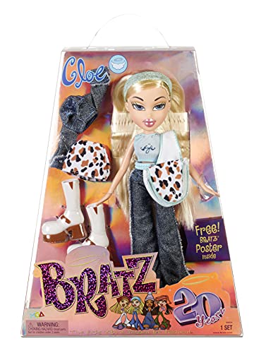 Bratz Edizione Speciale 20 Anni Bambola Alla Moda Originale Cloe - Confezione E Poster Olografici - Da Collezione - Replica Della Versione Del 2001 -