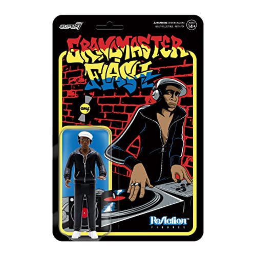 Super7 Grandmaster Flash Reaction Figurina Grandmaster Flash 10 Cm