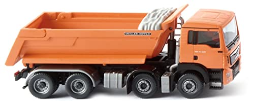 Autocarro Con Cassone Ribaltabile, (Man Tgs Euro 6 /Meiller) Orange - Modello Di Automobile, Modello Prefabbricato - Wiking 1:87 Modello Esclusivament