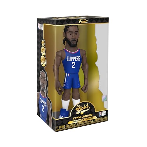Funko Gold 12" Nba: Clippers - Kawhi Leonard - Probabilità Di 1/6 Per La Variante Chasease - Figura D'Azione In Vinile Da Collezione - Idea Regalo Per