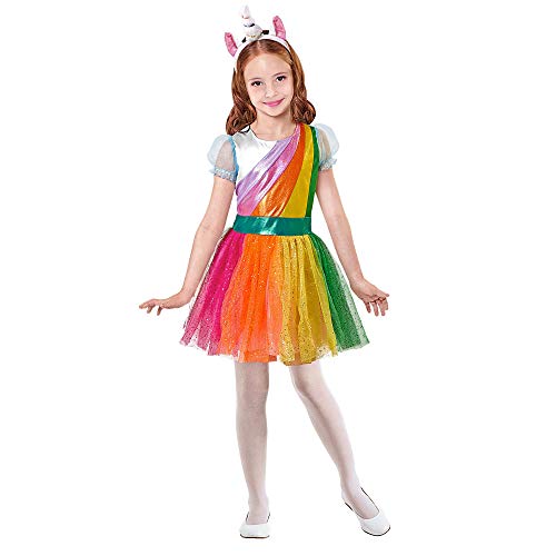 "Unicorn" (Dress, Headpiece) - (128 Cm / 5-7 Years)