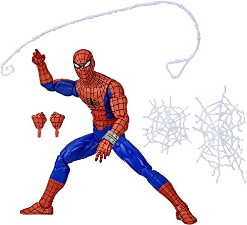 Spider-Man Hasbro Marvel Legends Series, 60° Anniversario Giapponese, Action Figure Da 15 Cm, 6 Accessori