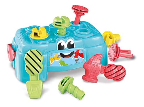 Clementoni- Banchetto Svita Avvita Gioco Per Bambini, 10 - 3 Anni, Multicolore, 17042