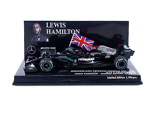Minichamps 410211144 1:43 Mercedes-Amg Petronas Formula Uno Team W12 E Performance-Hamilton Vincitore British Gp 2021 Auto Da Collezione In Miniatura,