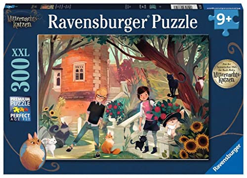 Ravensburger Puzzle 13330 – I Sussurri Nova E Henry – 300 Pezzi Xxl Gatti Di Mezzanotte Per Bambini A Partire Dai 9 Anni