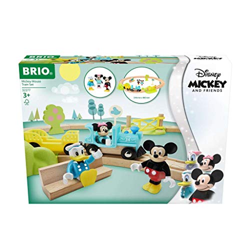 Brio Set Ferroviario Con Topolino, Minnie, Paperino, Disney, Giochi Per Bambini, Età Raccomandata 3+ Anni, Compatibile Con Tutti I Prodotti Brio
