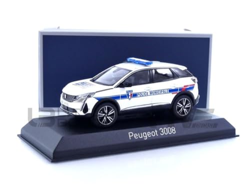 Norev 1/43 473948 Peugeot 3008 Police Municipale - 2023 Diecast Modelcar