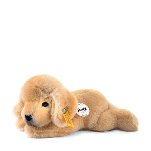 Steiff 280160 - Lumpi - Golden Retriever Cucciolo, Sdraiato, 22 Cm