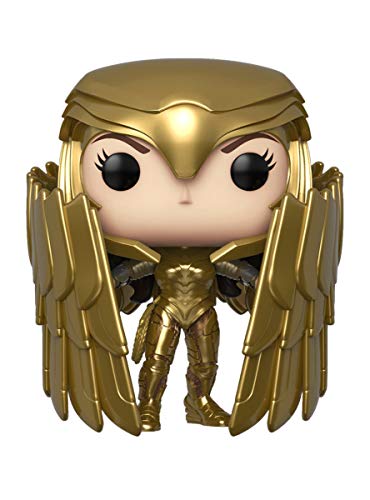 Figura Pop Dc Comics Wonder Woman 84 - Wonder Woman Gold Shield Metallic Exclusive
