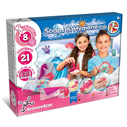 Science4You Laboratorio Dei Saponi Profumati Per Bambini - Kit Sapone Fai Da Te, 21 Contenuti & Borse Regalo, Kit Lavoretti Creativi Per Bambini, Gioc