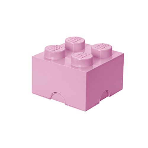 Lego Brick Mattoncino Bottoncini,Contenitore Impilabile Litri, Rosa Chiaro