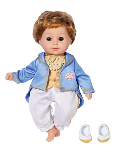 Baby Annabell- Bavaglino Little Sweet Prince-Bambolotto Da 36 Cm In Tessuto Super Morbido E Occhi Che Si Chiudono-Include Top Due In Uno, Pantaloni E