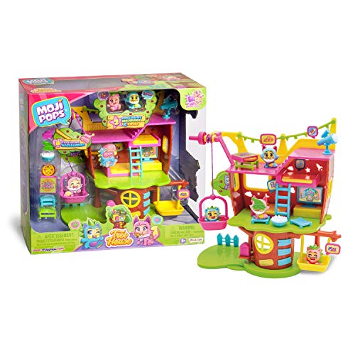 Moji Pops Tree House – Casa Sull'Albero Contenente 2 Mojipops Esclusive E 2 Espressioni Esclusive Con Una Gran Varietà Di Accessori