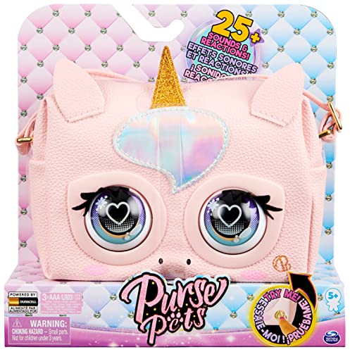 Purse Pets, Borsetta Unicorno, Borsetta Interattiva In Versione Unicorno Per Bambina Con Oltre 30 Suoni E Reazioni, Giocattoli Per Bambine, 5+ Anni