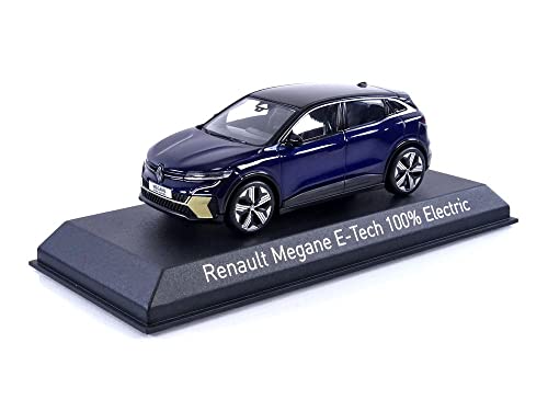 Norev Modellino In Scala Compatibile Con Renault Megane E-Tech 100% Electric 2022 Midnight Blue & Black 1:43 Nv517922
