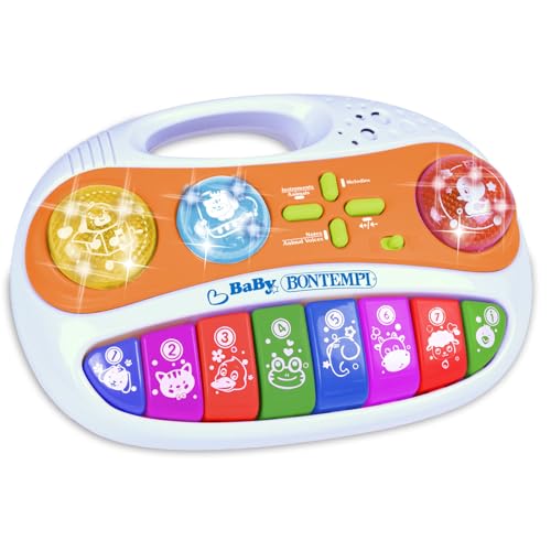 Bontempi | Babykeyfun: Tastiera Giocattolo A 8 Tasti Per Piccoli Musicisti, 255X175X70 Mm